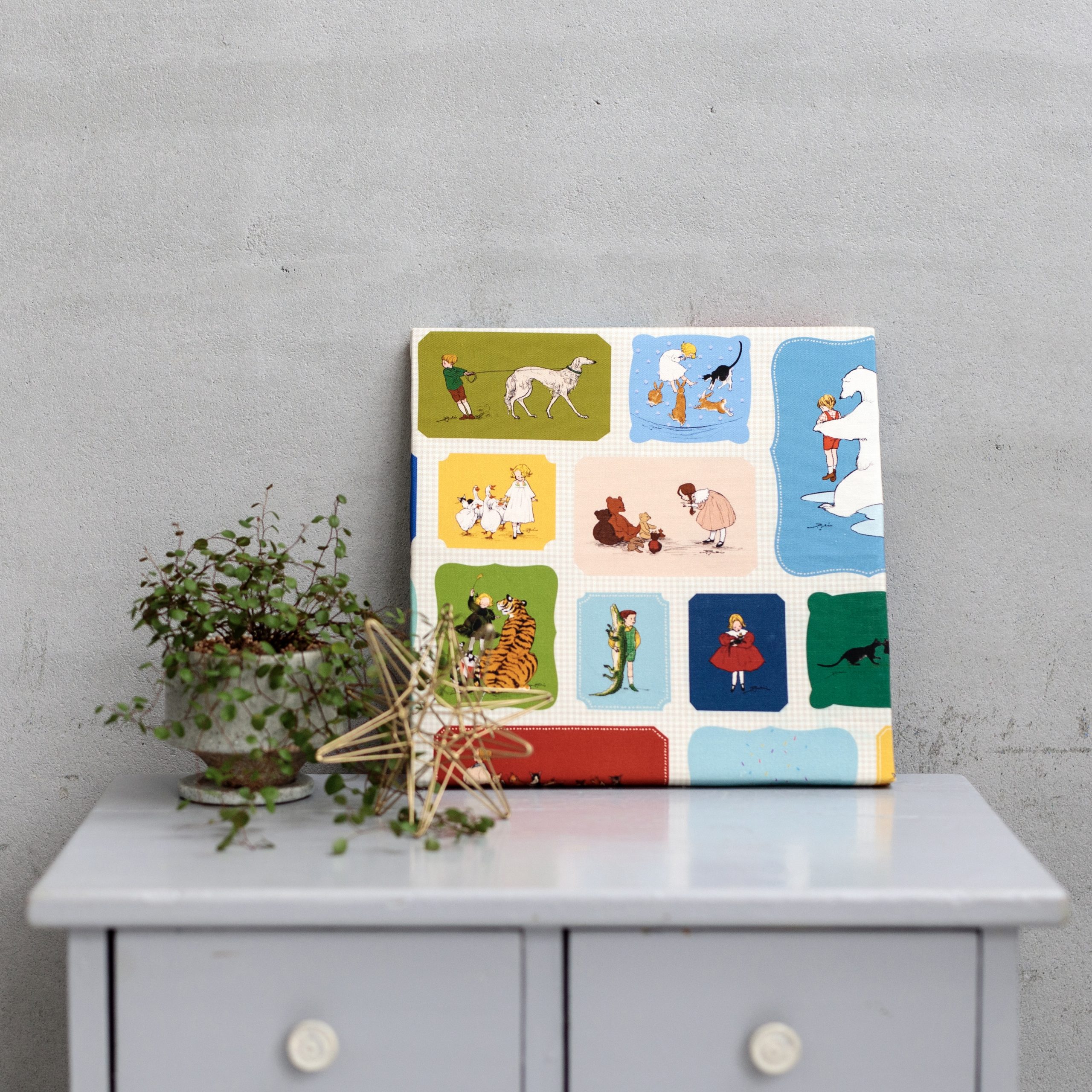 お気に入りの布を飾ろう！ガンタッカーを使わない、簡単ファブリック